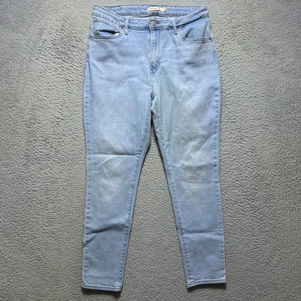 Levis 721 High Rise Skinny Jeans Light Wash Blue Denim 18882-0281 W32 L28